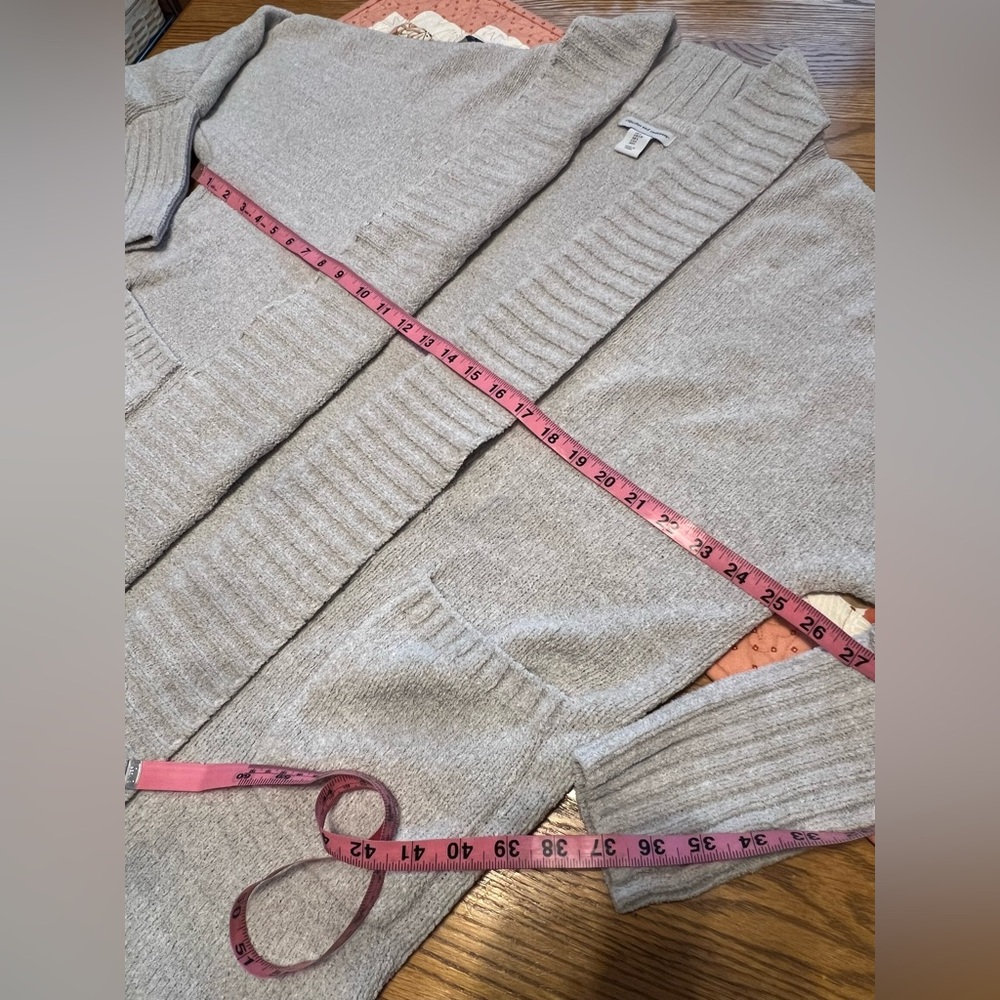 cupcakes and cashmere Long Sleeve Open Front Cardigan Wrap Sweater - Large - Picture 8 of 12